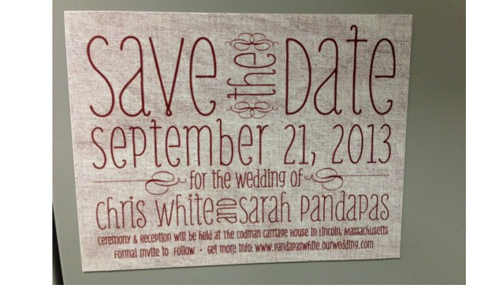 Save The Date Magnets